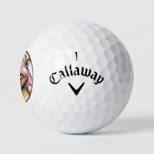 Gepersonaliseerde Happy Monkey Callaway golfballen (Logo)