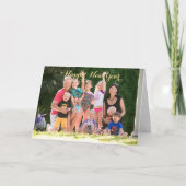 Gepersonaliseerde Happy Nieuwjaarsserie Fotogroet Kaart (Voorkant)