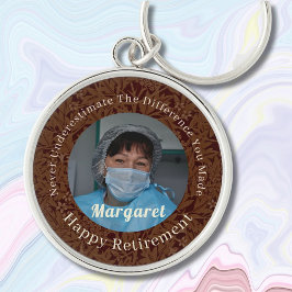 Gepersonaliseerde Happy Nurse Pensioengeschenken B Sleutelhanger