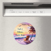 Gepersonaliseerde Happy Place aangepaste locatie Magneet (Insitu (Vaatwasser))