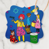 Gepersonaliseerde Happy Purim! Cadeaulabel Bedankjes Labels (Achterkant)