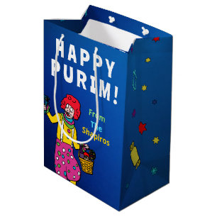 Gepersonaliseerde Happy Purim! Medium Cadeauzakje