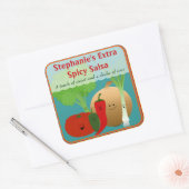 Gepersonaliseerde Happy Salsa Sticker (Envelop)