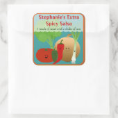 Gepersonaliseerde Happy Salsa Sticker (Tas)