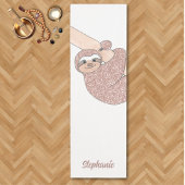 Gepersonaliseerde Happy Sloth Schattige Yogamat