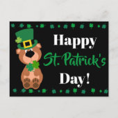 Gepersonaliseerde Happy St Patrick's Day bewerkbaa Feestdagenkaart (Voorkant)