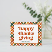 Gepersonaliseerde Happy Thanksgiving Business-brie Feestdagenkaart (Staand voorkant)