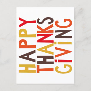 Gepersonaliseerde Happy Thanksgiving! Feestdagenkaart