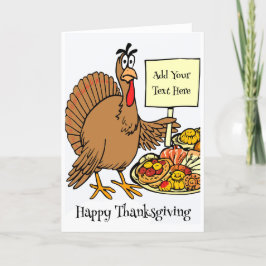 Gepersonaliseerde Happy Thanksgiving Kaart