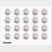 Gepersonaliseerde Happy Thanksgiving Stickers (Vel)