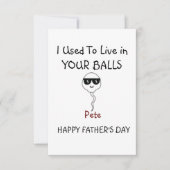 Gepersonaliseerde Happy Vaderdag Bedankkaart (Voorkant)