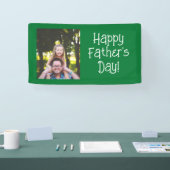 Gepersonaliseerde Happy Vaderdag Foto Spandoek (Beurs)