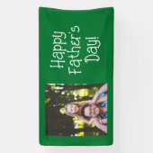 Gepersonaliseerde Happy Vaderdag Foto Spandoek (Verticaal)