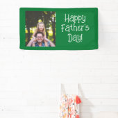 Gepersonaliseerde Happy Vaderdag Foto Spandoek (Insitu)
