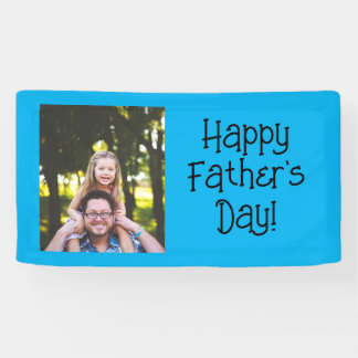 Gepersonaliseerde Happy Vaderdag Foto Spandoek