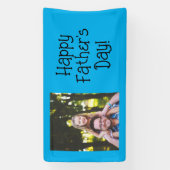 Gepersonaliseerde Happy Vaderdag Foto Spandoek (Verticaal)