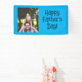 Gepersonaliseerde Happy Vaderdag Foto Spandoek (Insitu)
