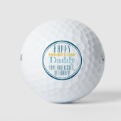 Gepersonaliseerde Happy Vaderdag golfballen (Voorkant)