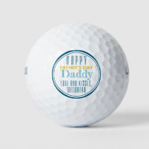 Gepersonaliseerde Happy Vaderdag golfballen