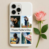 Gepersonaliseerde Happy Vaderdag Kaart met Foto Case-Mate iPhone Case
