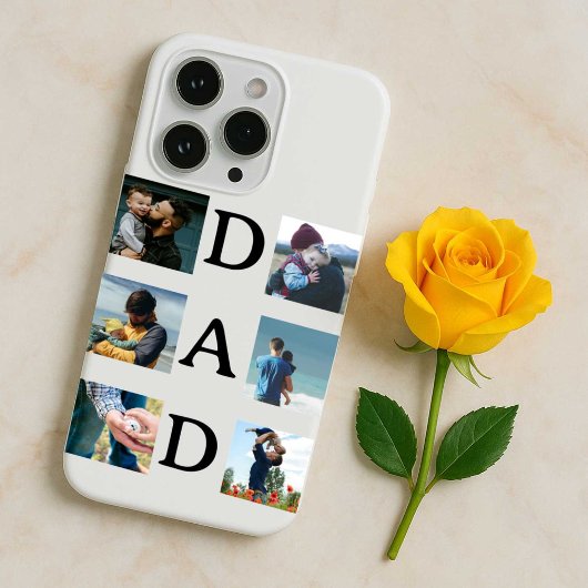 Gepersonaliseerde Happy Vaderdag Kaart met Foto Case-Mate iPhone Case
