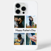 Gepersonaliseerde Happy Vaderdag Kaart met Foto Case-Mate iPhone Case (Achterkant)