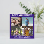 Gepersonaliseerde Happy Vaderdag Love You Foto (Staand voorkant)