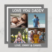 Gepersonaliseerde Happy Vaderdag Love You Foto (Voorkant / Achterkant)