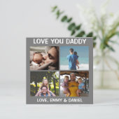 Gepersonaliseerde Happy Vaderdag Love You Foto (Staand voorkant)