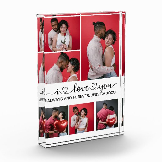 Gepersonaliseerde Happy Valentijns Dag 6 Foto (Links)