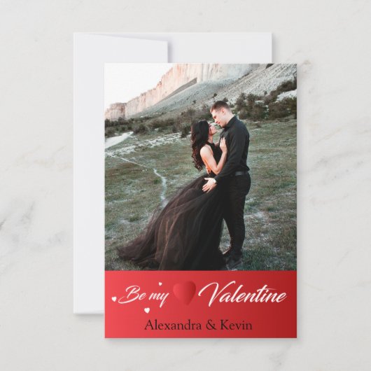 Gepersonaliseerde Happy Valentijnsdag fotovakantie (Voorkant)