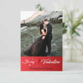 Gepersonaliseerde Happy Valentijnsdag fotovakantie (Staand voorkant)