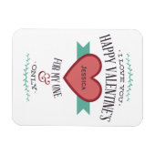 Gepersonaliseerde Happy Valentijns's voor mijn One Magneet (Horizontaal)