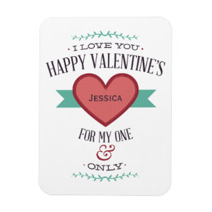 Gepersonaliseerde Happy Valentijns's voor mijn One Magneet