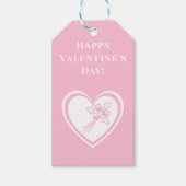 Gepersonaliseerde Happy Valentine's Day Cadeau Lab Cadeaulabel (Voorkant)
