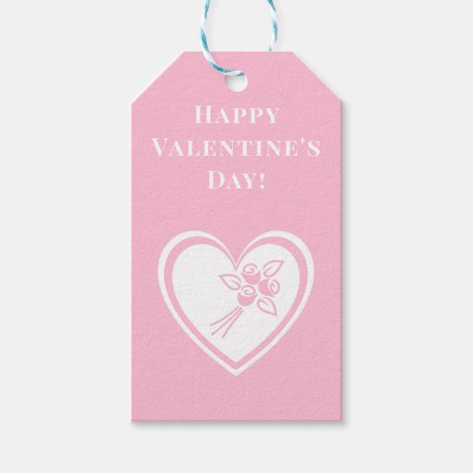 Gepersonaliseerde Happy Valentine's Day Cadeau Lab Cadeaulabel (Voorkant)