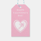 Gepersonaliseerde Happy Valentine's Day Cadeau Lab Cadeaulabel (Achterkant)