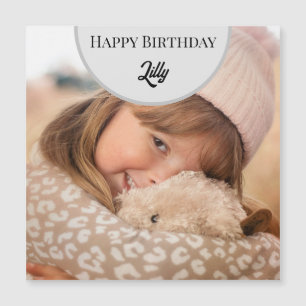 Gepersonaliseerde Happy verjaardag fotokaart