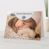 Gepersonaliseerde Happy verjaardag fotokaart Kaart (Voorkant)