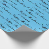 Gepersonaliseerde Happy-verjaardag, gepersonalisee Cadeaupapier (Hoek)