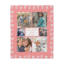 Gepersonaliseerde hardesliefde Roze foto Collage G