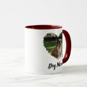 Gepersonaliseerde Hart en Pootjes Foto Twee-Tone C Mok (Voorkant rechts)