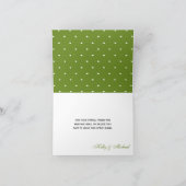 Gepersonaliseerde Hart en Shamrock bruiloft Dank u Bedankkaart (Binnen)