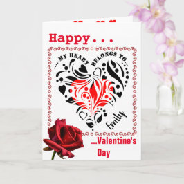 Gepersonaliseerde Hart Ontwerp Valentijn Fotokaart Kaart