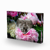 Gepersonaliseerde hart sjabloon liefde kalligrafie fotoblokken (Rechts)