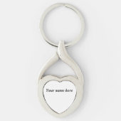 Gepersonaliseerde Hart Sleutelhanger – Aangepaste  (Voorkant)