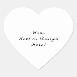 Gepersonaliseerde Hart Sticker Voeg Jouw tekst of 