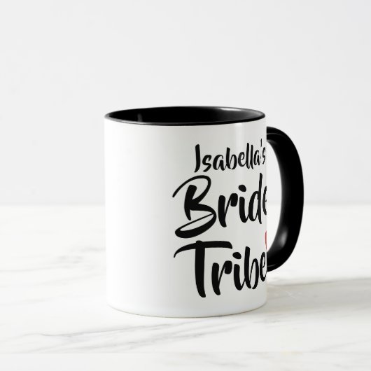 Gepersonaliseerde Hart van de Datum van de Stam Mok (Voorkant rechts)