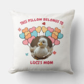 Gepersonaliseerde hartballon kussen (Voorkant)