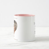 Gepersonaliseerde hartfoto en bericht voor mama mok (Midden)